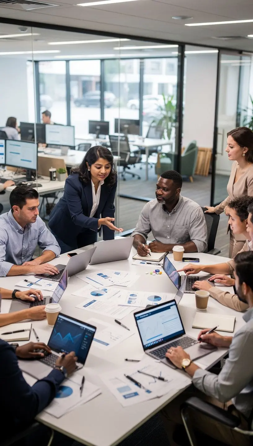 Modern office environment