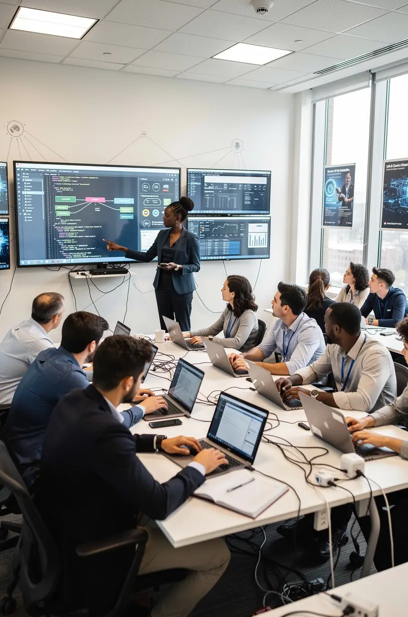 Professional business team collaboration